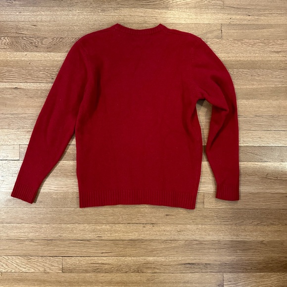 Orvis signature collection lambs wool and cashmere men’s size medium red sweater - Picture 4 of 4